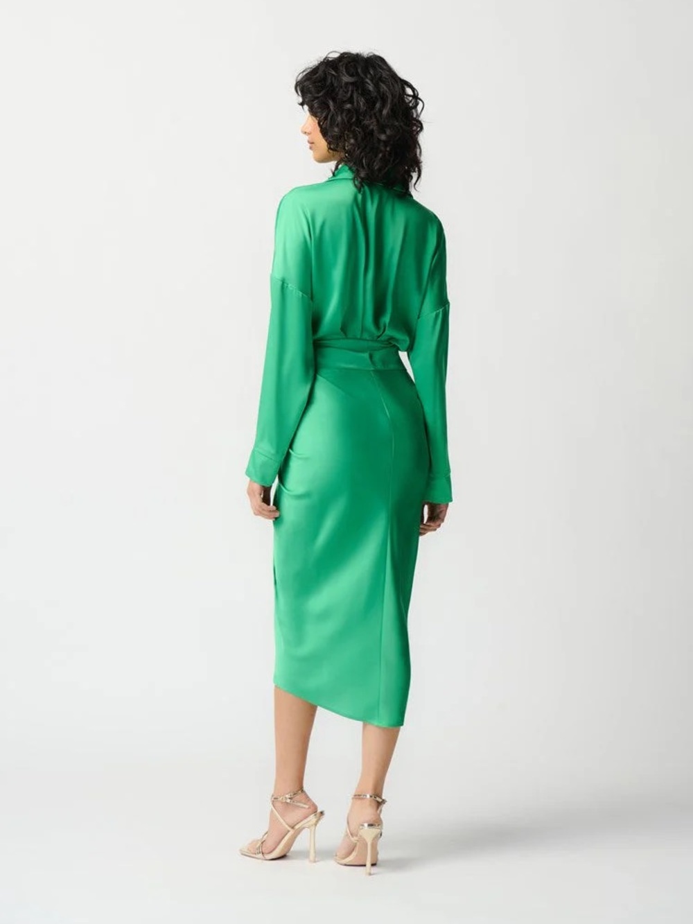 Joseph Ribkoff Satin Dress - Picture 2 of 6